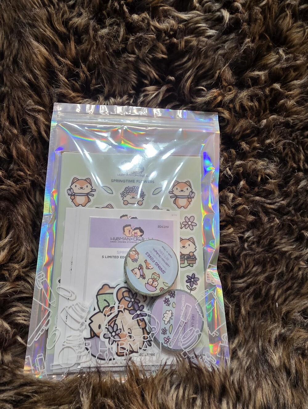 *NEW* Springtime Fox Friends Sticker and Washi Tape Set
